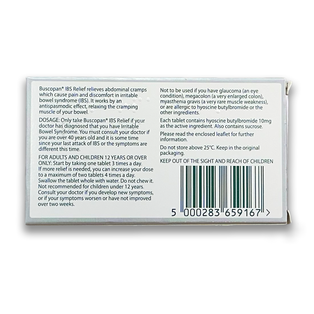 Buscopan IBS Relief Tablets.