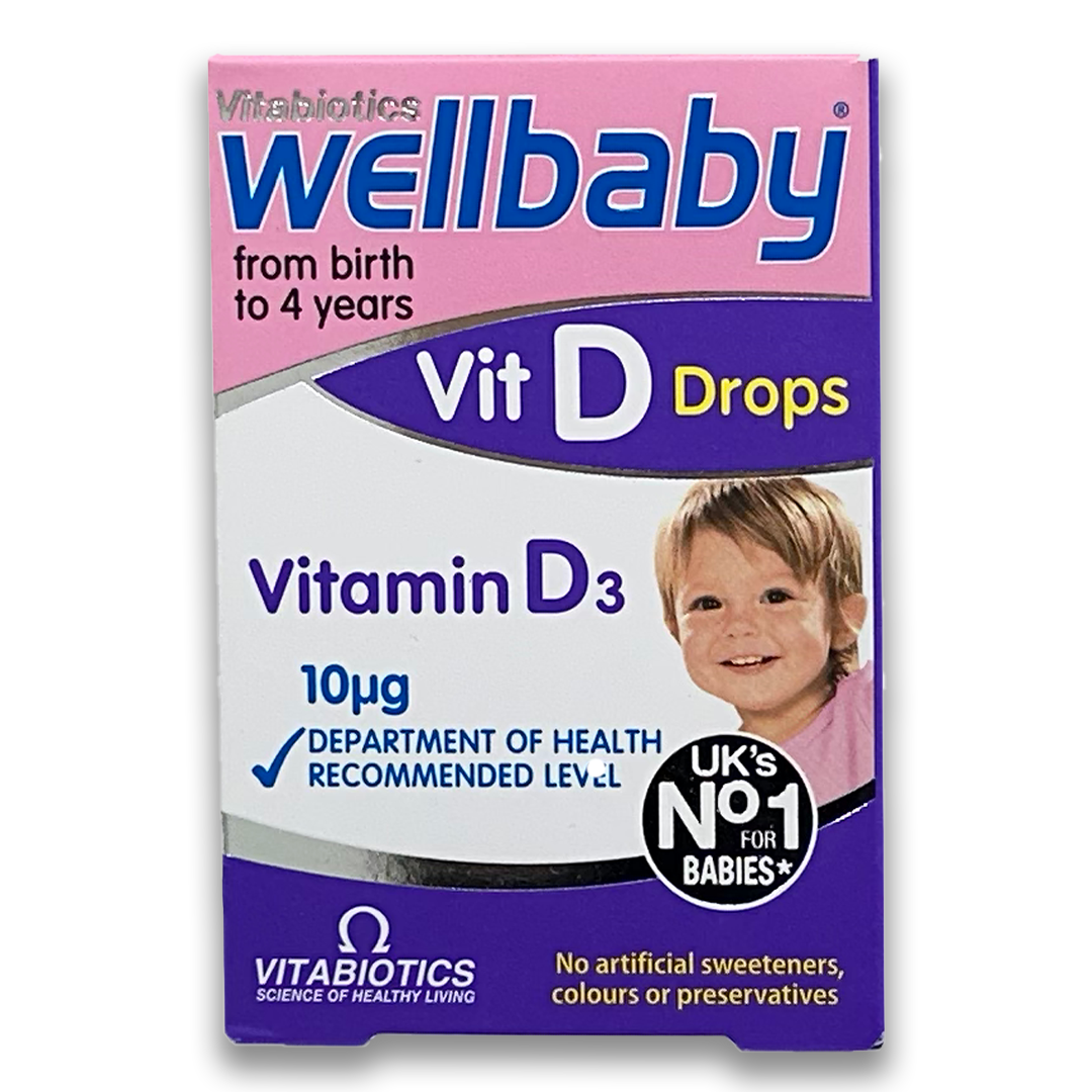 Vitabiotics Wellbaby Vit D Drops -30 ml - Birth to 4 Years.