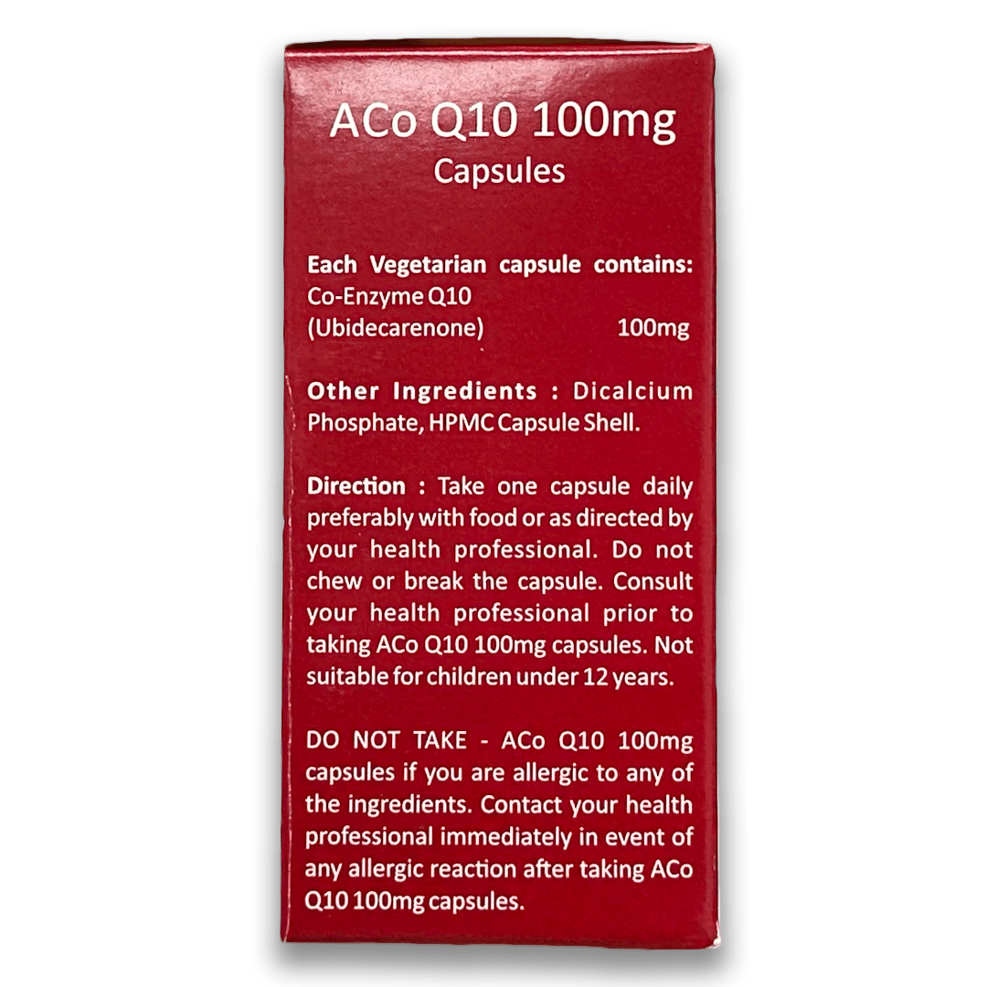 ACo Q10 100mg Capsules - Rightangled