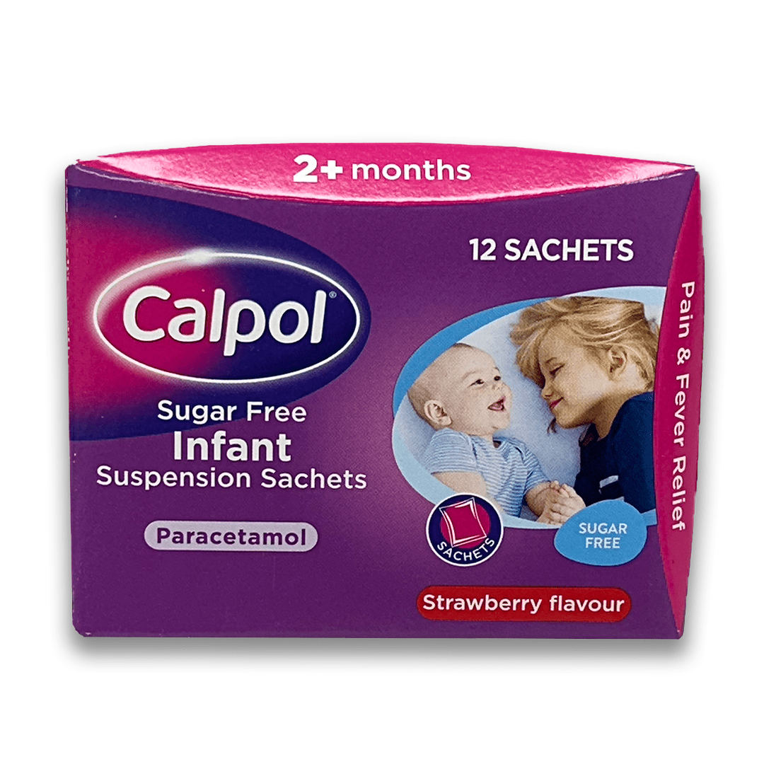 Calpol Infant Sugar Free Suspension Strawberry Flavour - Rightangled