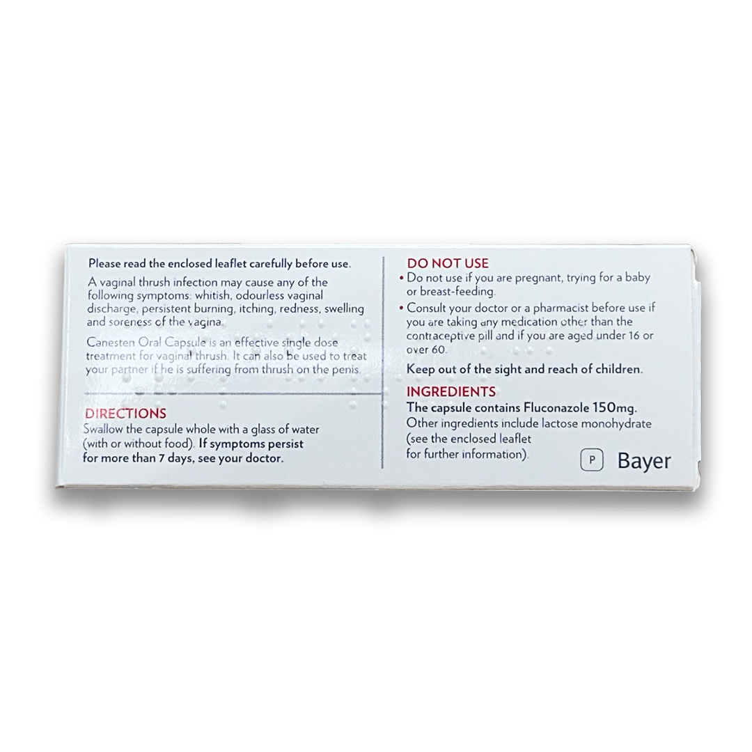 Canesten Thrush 150mg Oral Capsule - Rightangled