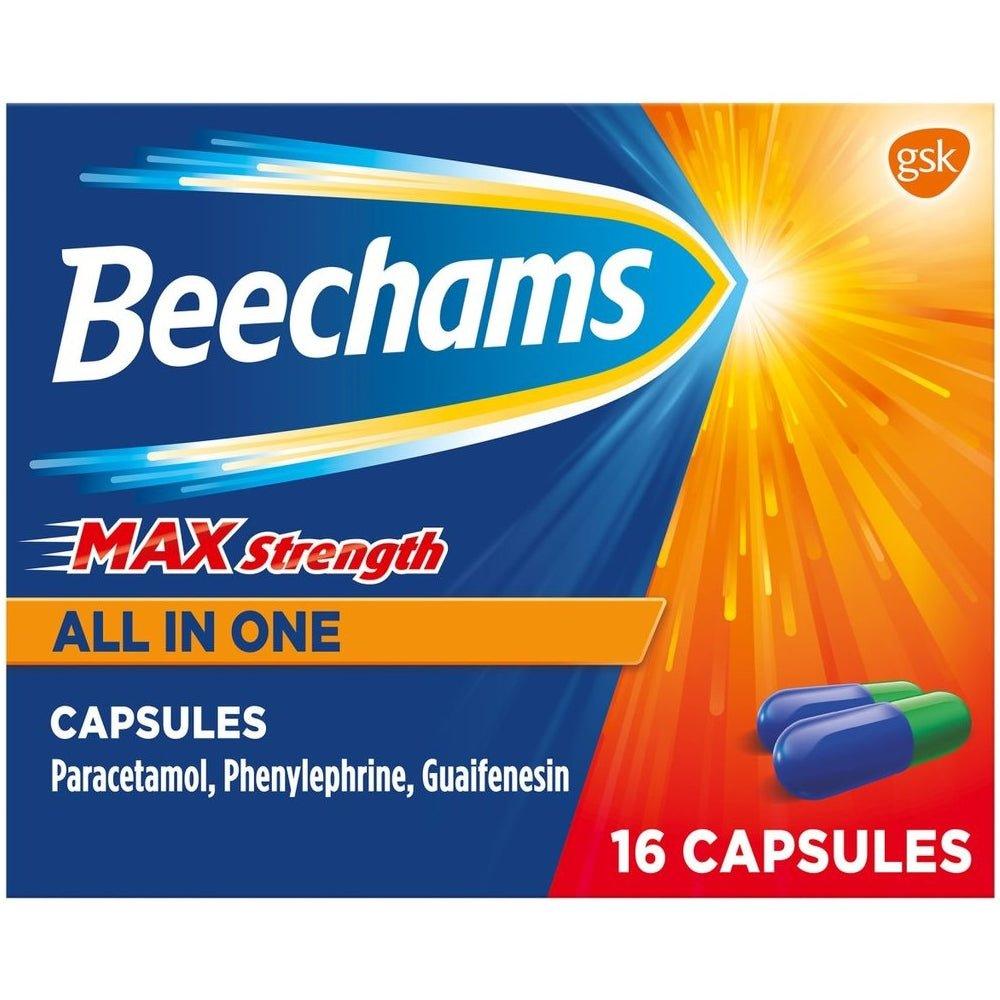 Beechams All in One Cold and Flu Tablets 16s - Rightangled