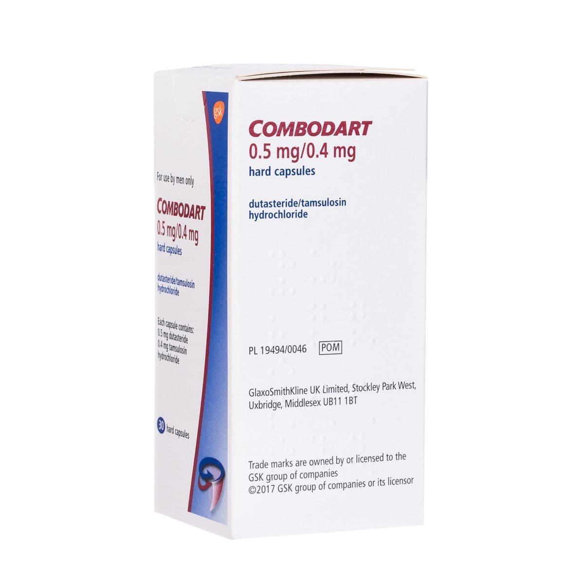 Combodart 0.5mg/0.4mg Capsules - Rightangled
