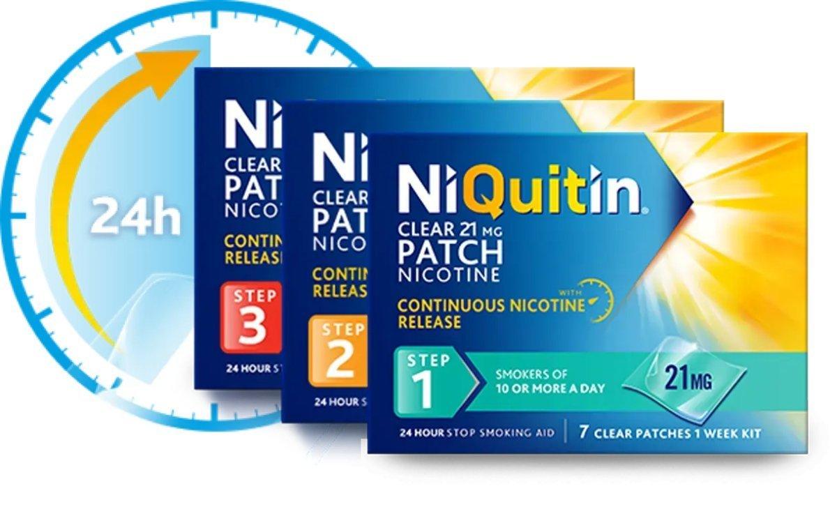NiQuitin Transdermal Nicotine Patches - Rightangled