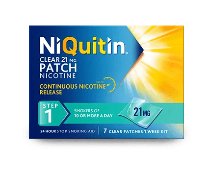 NiQuitin Transdermal Nicotine Patches - Rightangled