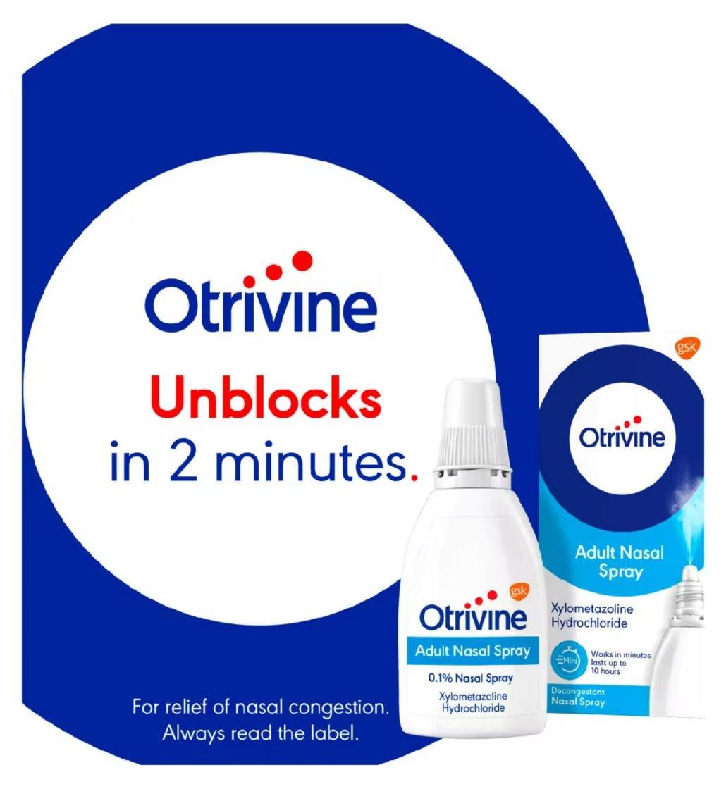 Otrivine Adult Nasal Spray - Rightangled