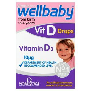 Vitabiotics Wellbaby Vit D Drops -30 ml - Birth to 4Years - Rightangled