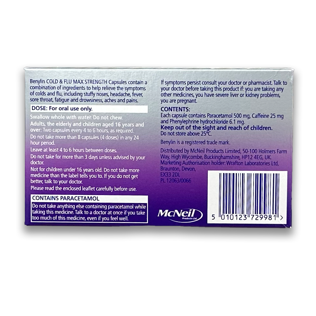 Benylin Cold & Flu Max Strength - Rightangled