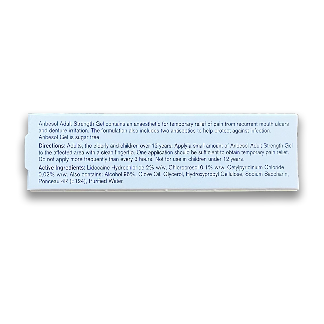 Anbesol Adult Strength Gel- Rightangled