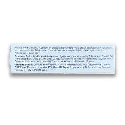 Anbesol Adult Strength Gel- Rightangled