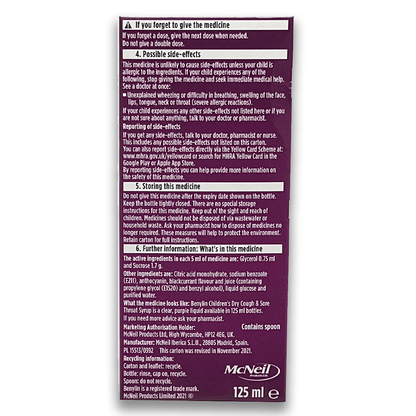 Benylin Children's Dry Cough & Sore Throat Syrup - Rightangled