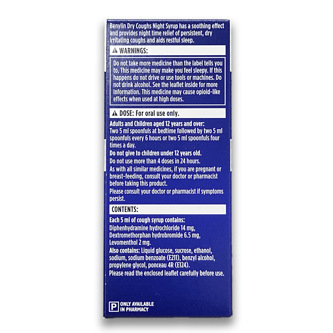 Benylin Dry Coughs Night Syrup - Rightangled