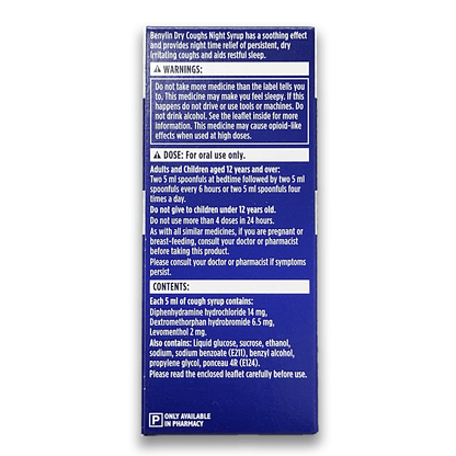 Benylin Dry Coughs Night Syrup - Rightangled
