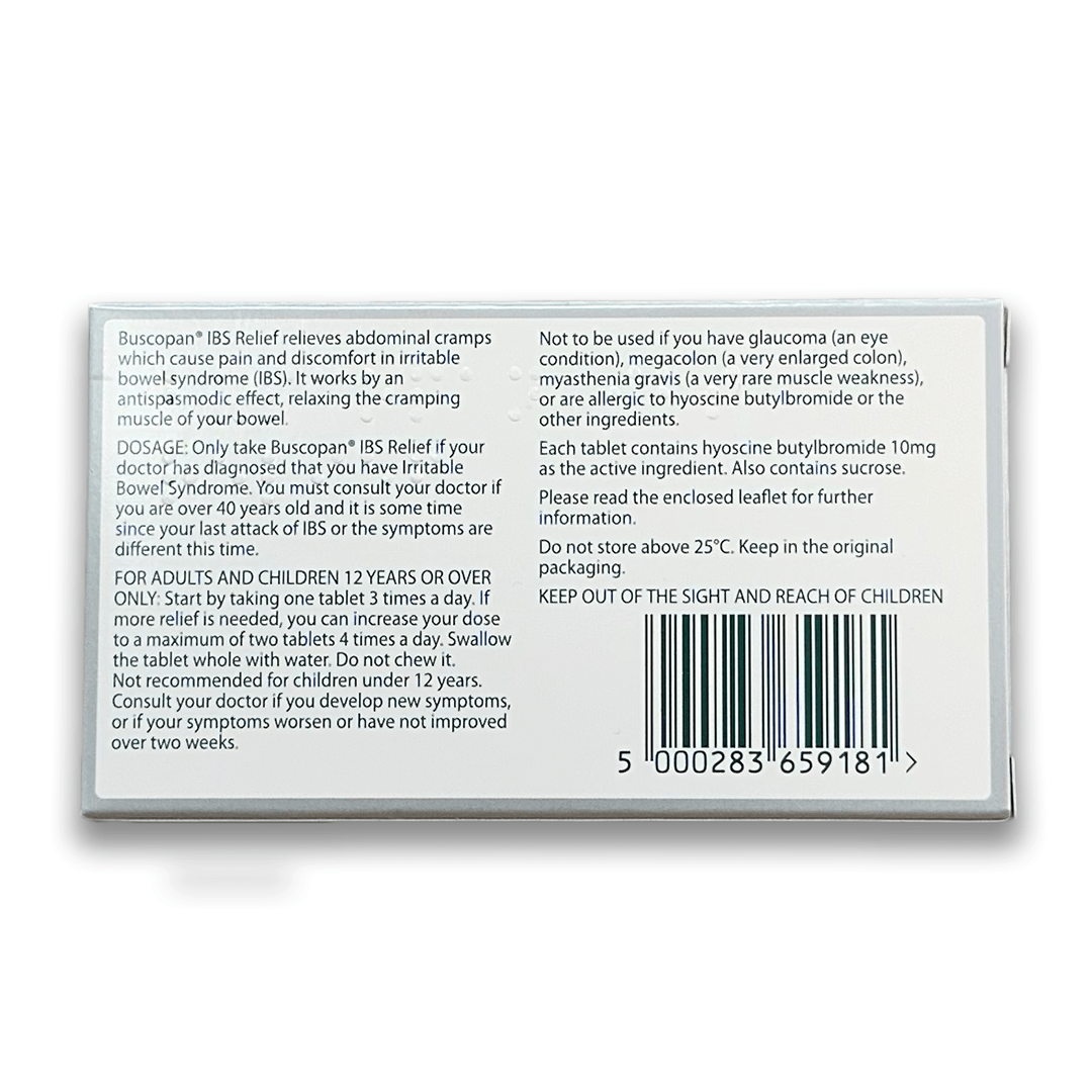 Buscopan IBS Relief Tablets - Rightangled