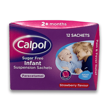 Calpol Infant Sugar Free Suspension Strawberry Flavour - Rightangled