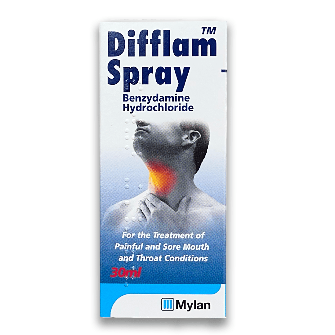 Difflam 0.15% Oral Spray - Rightangled