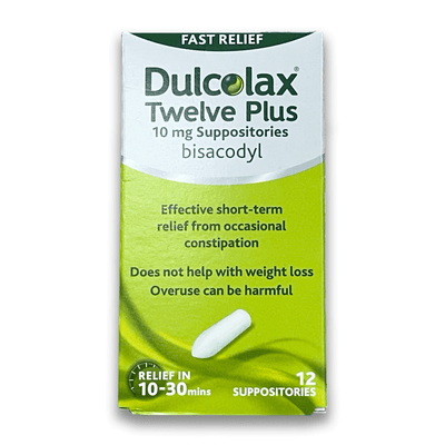 Dulcolax 10mg 12 Suppositories - Rightangled