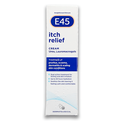 E45 Itch Relief 50g Cream - Rightangled