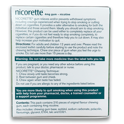 Nicorette gum (Nicotine) - Rightangled