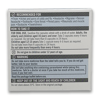 Paracetamol 500mg Capsules - Rightangled