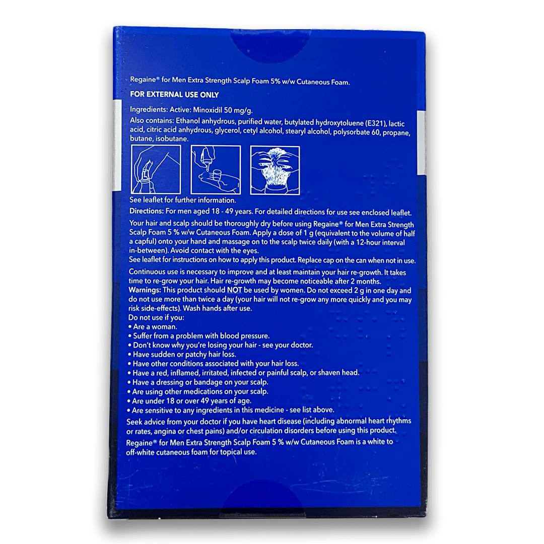 Regaine for Men Extra Strength Foam 5% - Rightangled