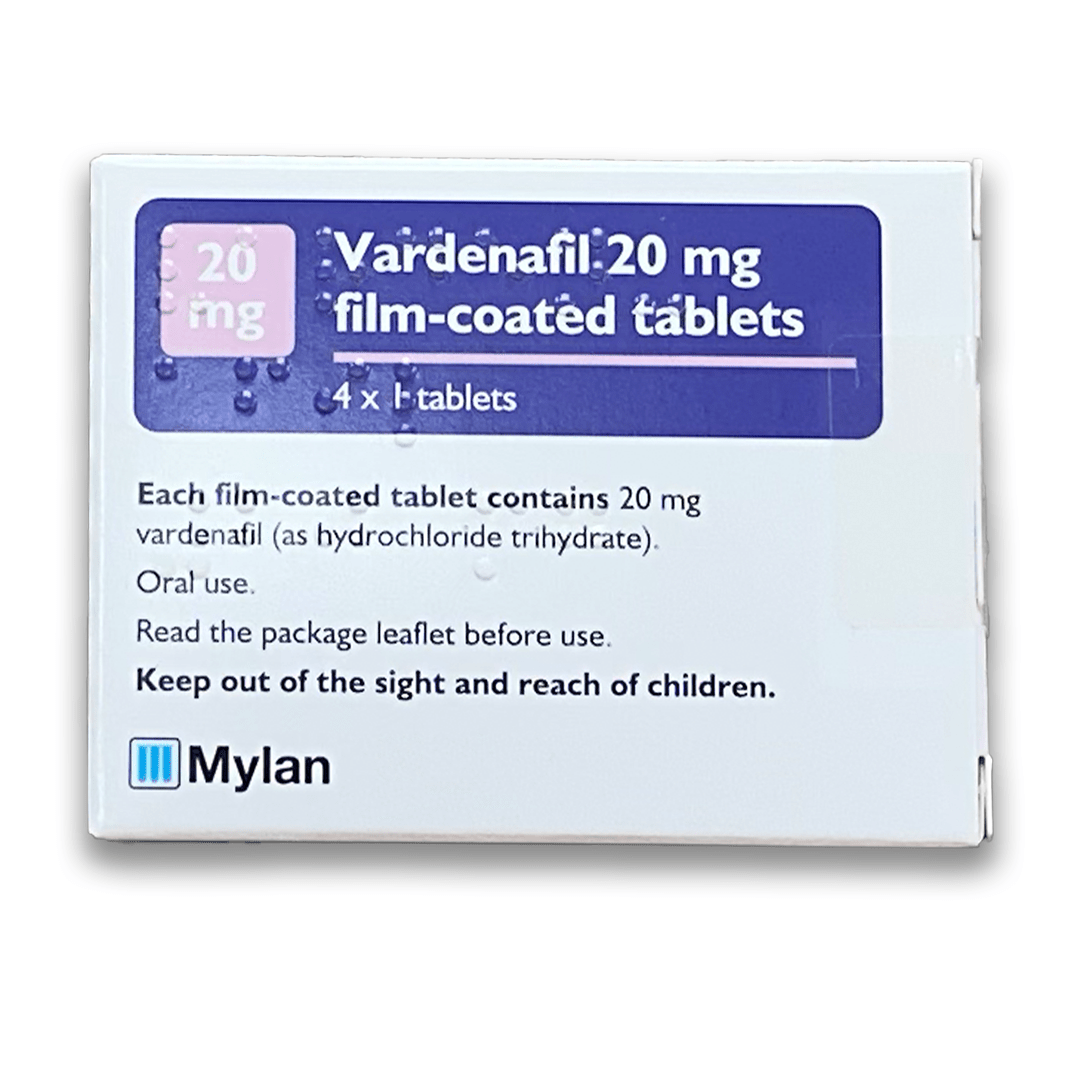 Vardenafil (Generic) - Film coated tablets - Rightangled
