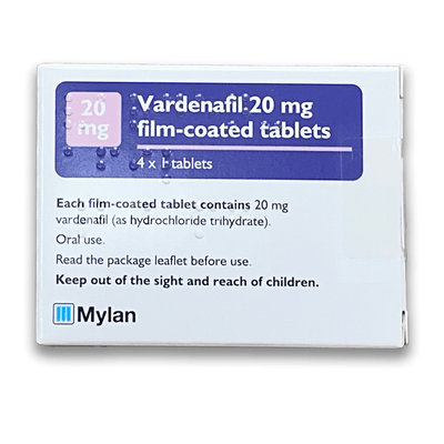 Vardenafil (Generic) - Film coated tablets - Rightangled