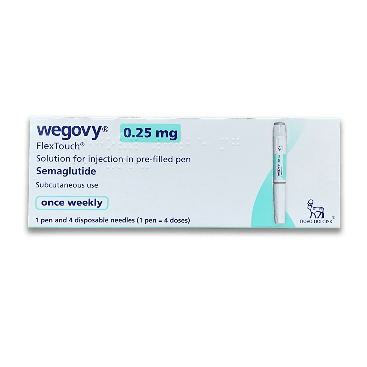 Wegovy Bundle - 3x Pens (0.25, 0.5 & 1mg) - Rightangled