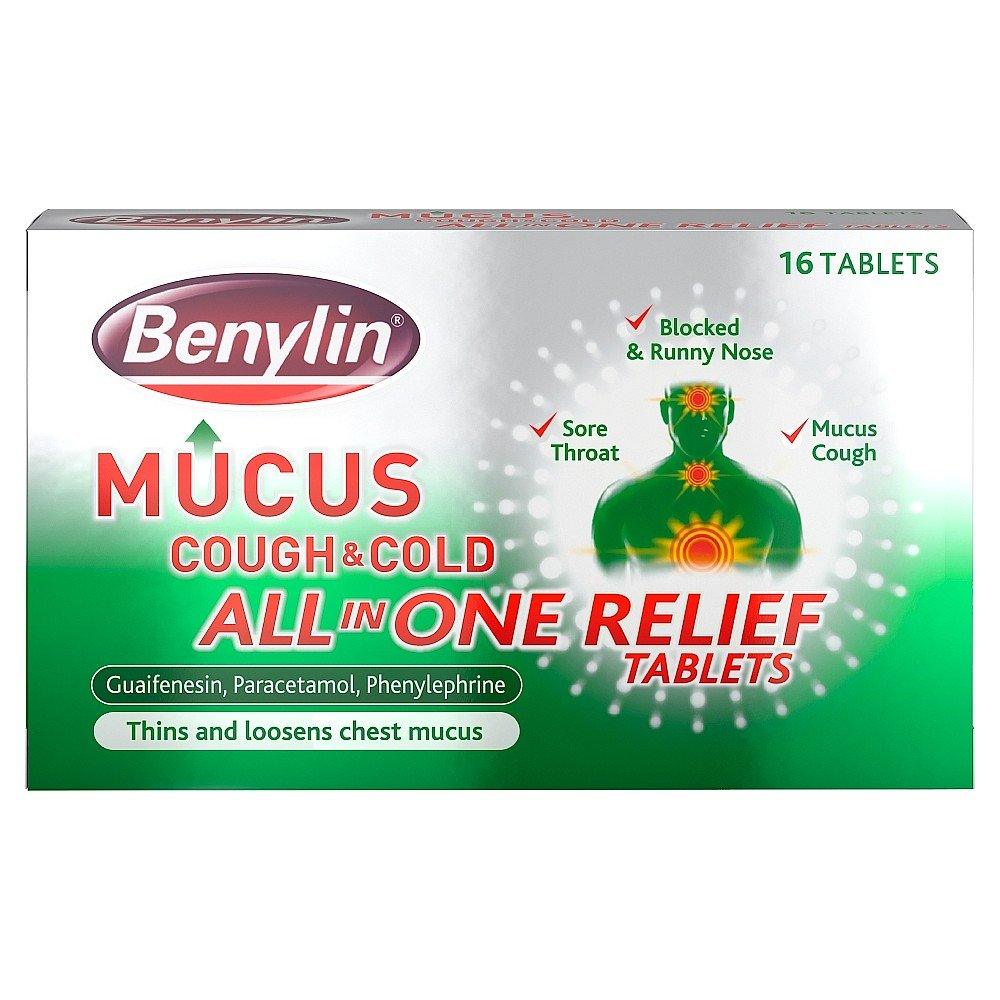 Benylin Mucus Cold Tablet - Rightangled