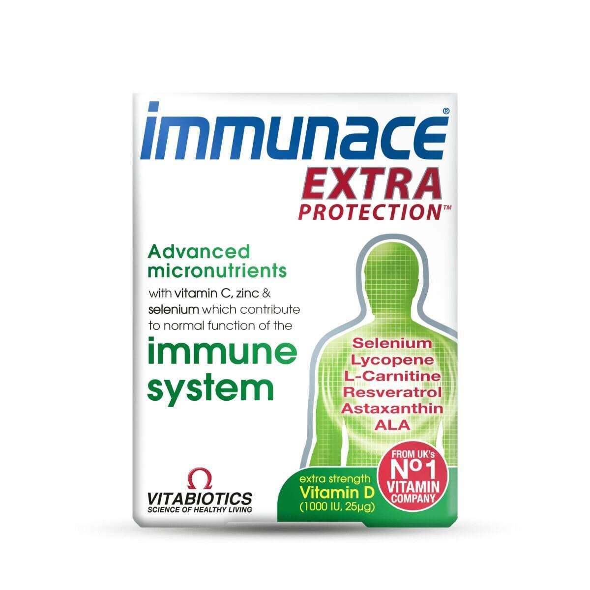 Buy Immunace Extra Protection | Vitabiotics – Rightangled