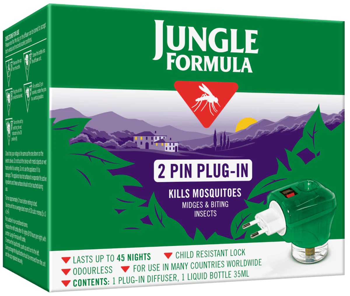 Jungle Formula 2 pin plug-in - Rightangled