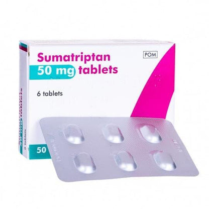 Sumatriptan 50mg Tablets - Rightangled