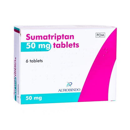 Sumatriptan 50mg Tablets - Rightangled