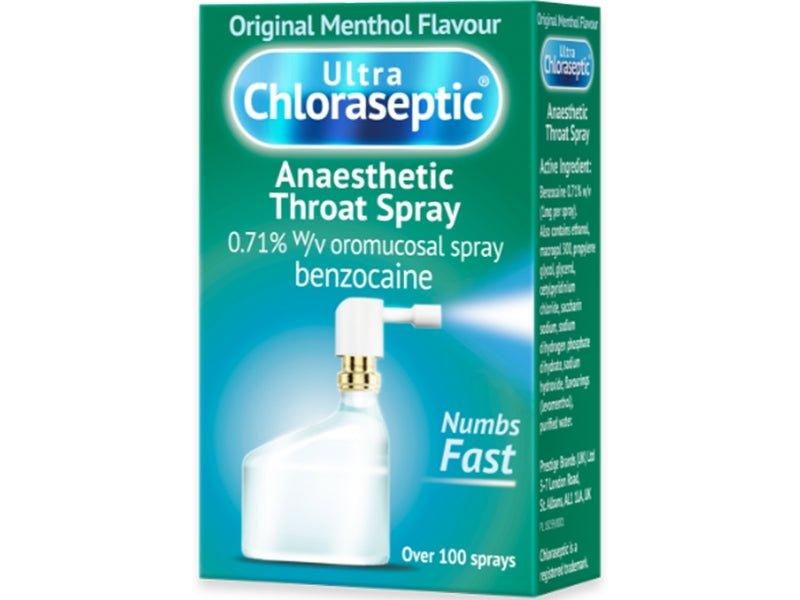 Ultra Chloraseptic Anaesthetic Throat Spray - Rightangled
